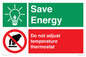 CC10648: Save Energy - Do not adjust temperature thermostat