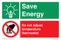 CC10648: Save Energy - Do not adjust temperature thermostat