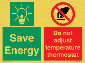 CC10648: Save Energy - Do not adjust temperature thermostat