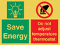 CC10648: Save Energy - Do not adjust temperature thermostat