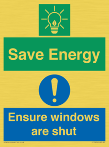 CC10656: Save Energy - Ensure windows are shut