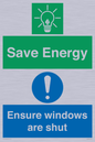 CC10685: Save energy. Ensure windows are shut
