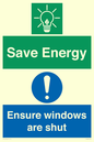CC10685: Save energy. Ensure windows are shut