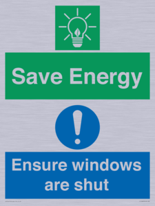 CC10685: Save energy. Ensure windows are shut