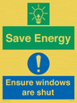 CC10685: Save energy. Ensure windows are shut