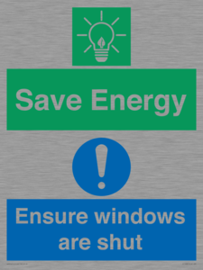 CC10685: Save energy. Ensure windows are shut