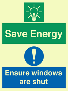 CC10685: Save energy. Ensure windows are shut