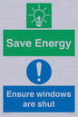 CC10685: Save energy. Ensure windows are shut