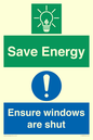 CC10685: Save energy. Ensure windows are shut