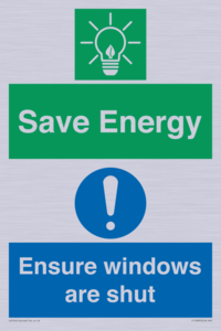 CC10685: Save energy. Ensure windows are shut