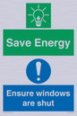 CC10685: Save energy. Ensure windows are shut