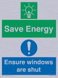CC10685: Save energy. Ensure windows are shut