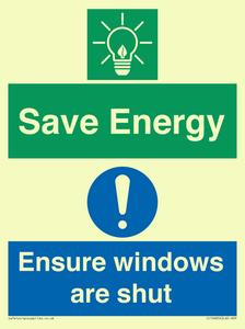 CC10685: Save energy. Ensure windows are shut