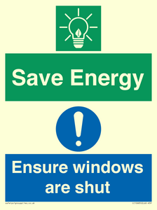CC10685: Save energy. Ensure windows are shut