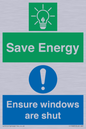 CC10685: Save energy. Ensure windows are shut