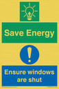 CC10685: Save energy. Ensure windows are shut