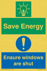 CC10685: Save energy. Ensure windows are shut