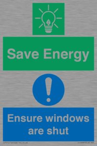 CC10685: Save energy. Ensure windows are shut