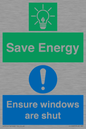 CC10685: Save energy. Ensure windows are shut