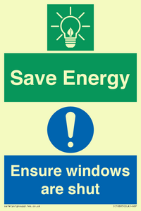 CC10685: Save energy. Ensure windows are shut