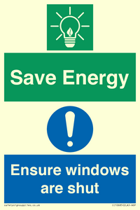 CC10685: Save energy. Ensure windows are shut