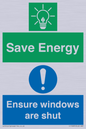 CC10685: Save energy. Ensure windows are shut