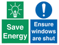 CC10685: Save energy. Ensure windows are shut