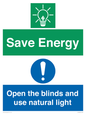 CC10689: Save Energy open the blinds and use natural light