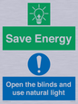 CC10689: Save Energy open the blinds and use natural light