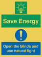 CC10689: Save Energy open the blinds and use natural light