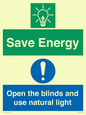 CC10689: Save Energy open the blinds and use natural light
