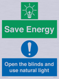 CC10689: Save Energy open the blinds and use natural light