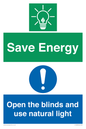 CC10689: Save Energy open the blinds and use natural light