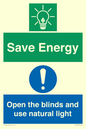 CC10689: Save Energy open the blinds and use natural light