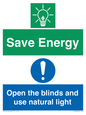 CC10689: Save Energy open the blinds and use natural light