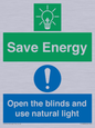 CC10689: Save Energy open the blinds and use natural light