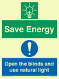 CC10689: Save Energy open the blinds and use natural light