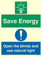 CC10689: Save Energy open the blinds and use natural light