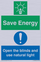 CC10689: Save Energy open the blinds and use natural light