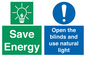 CC10689: Save Energy open the blinds and use natural light