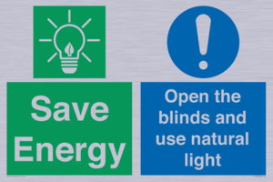 CC10689: Save Energy open the blinds and use natural light