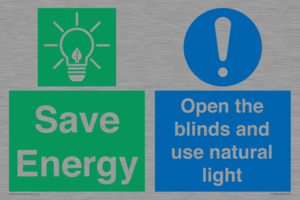 CC10689: Save Energy open the blinds and use natural light