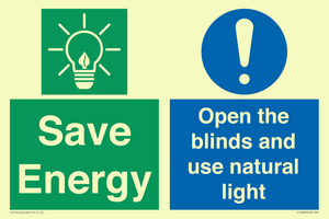 CC10689: Save Energy open the blinds and use natural light