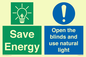 CC10689: Save Energy open the blinds and use natural light