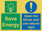 CC10689: Save Energy open the blinds and use natural light
