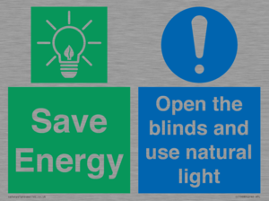CC10689: Save Energy open the blinds and use natural light