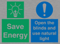 CC10689: Save Energy open the blinds and use natural light