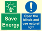 CC10689: Save Energy open the blinds and use natural light