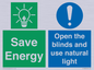 CC10689: Save Energy open the blinds and use natural light