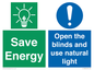 CC10689: Save Energy open the blinds and use natural light